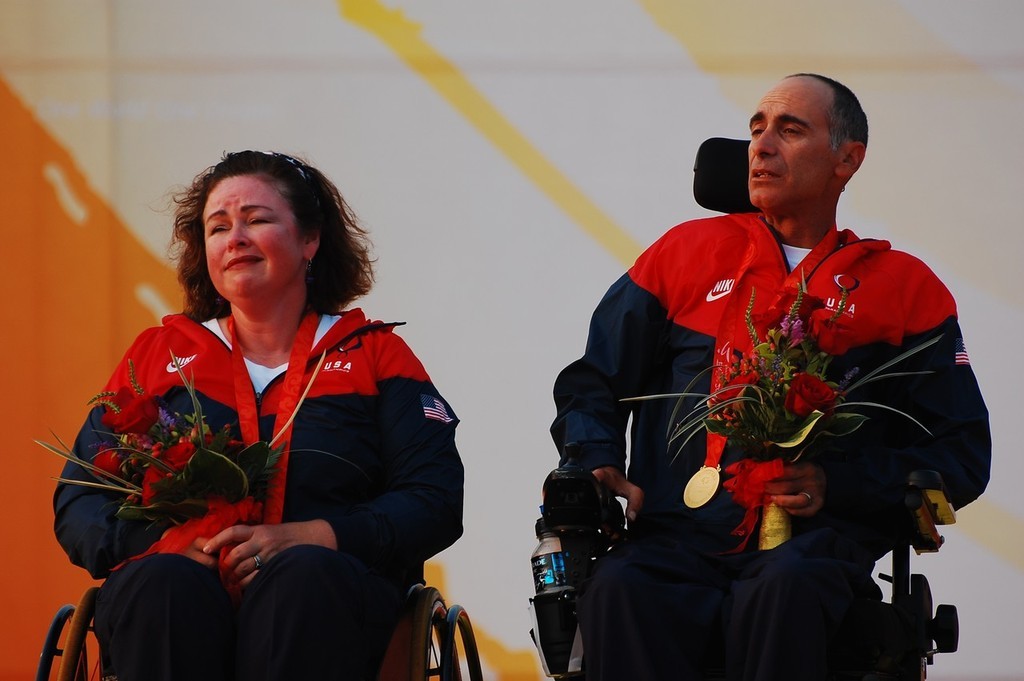 Maureen Mckinnon-Tucker and Nick Scandone (USA) 2008 Paralympics - Qingdao © Dan Tucker http://sailchallengeinspire.org/
